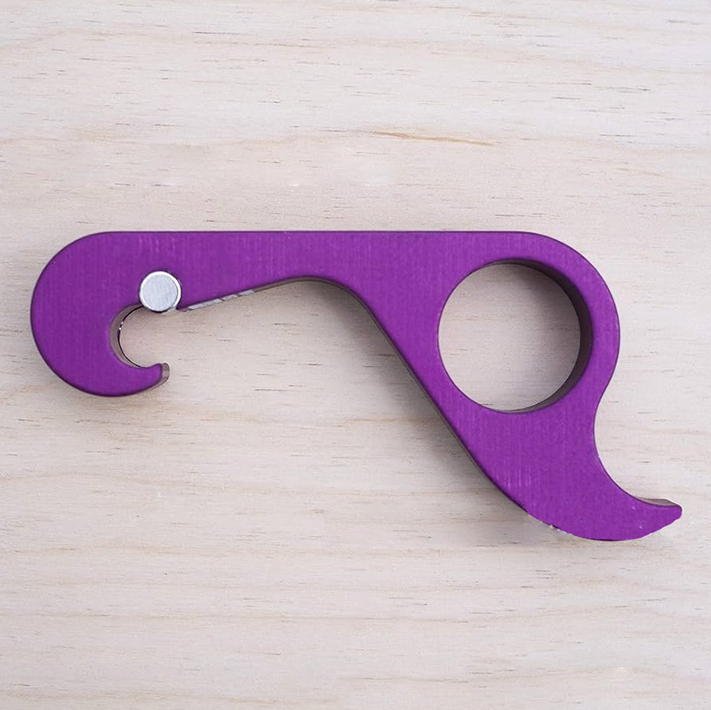 One-handed bottle opener
