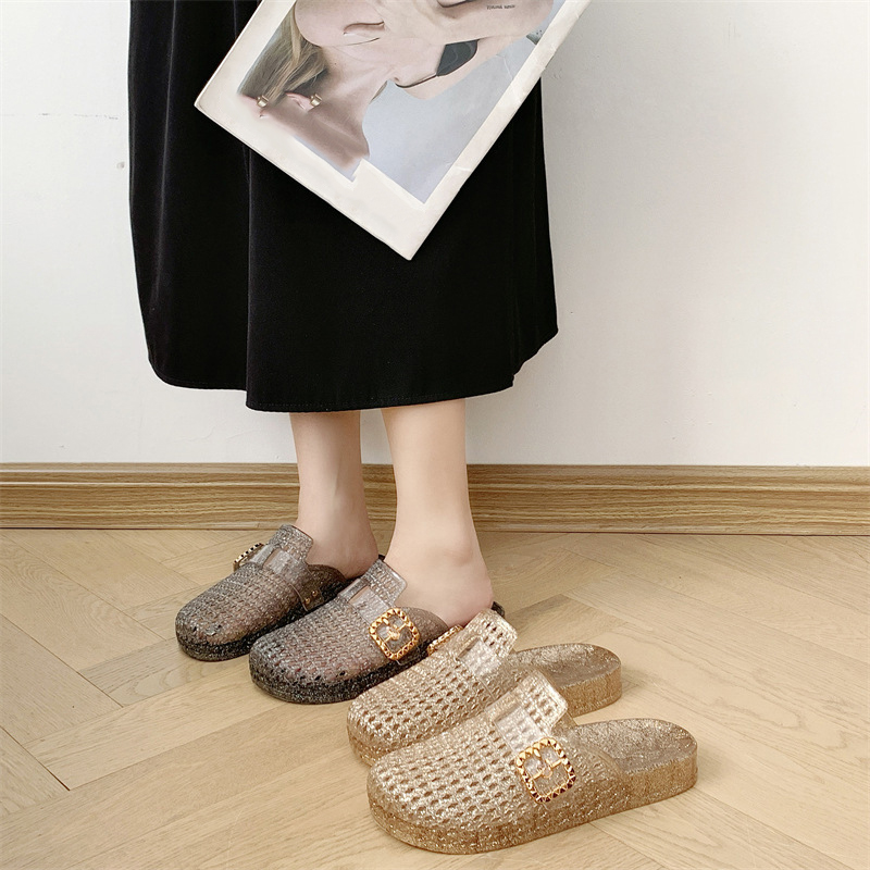 Crystal Openwork Women's Shoes