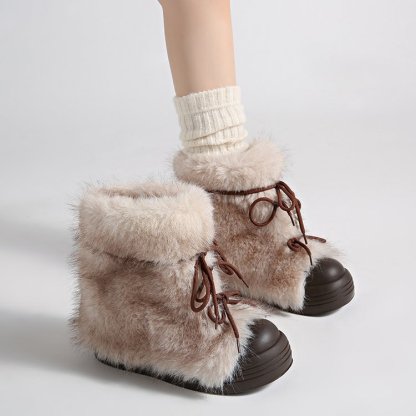 Thick-soled Fuzzy Snow Boots