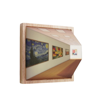 Naked eye 3D vision wall light