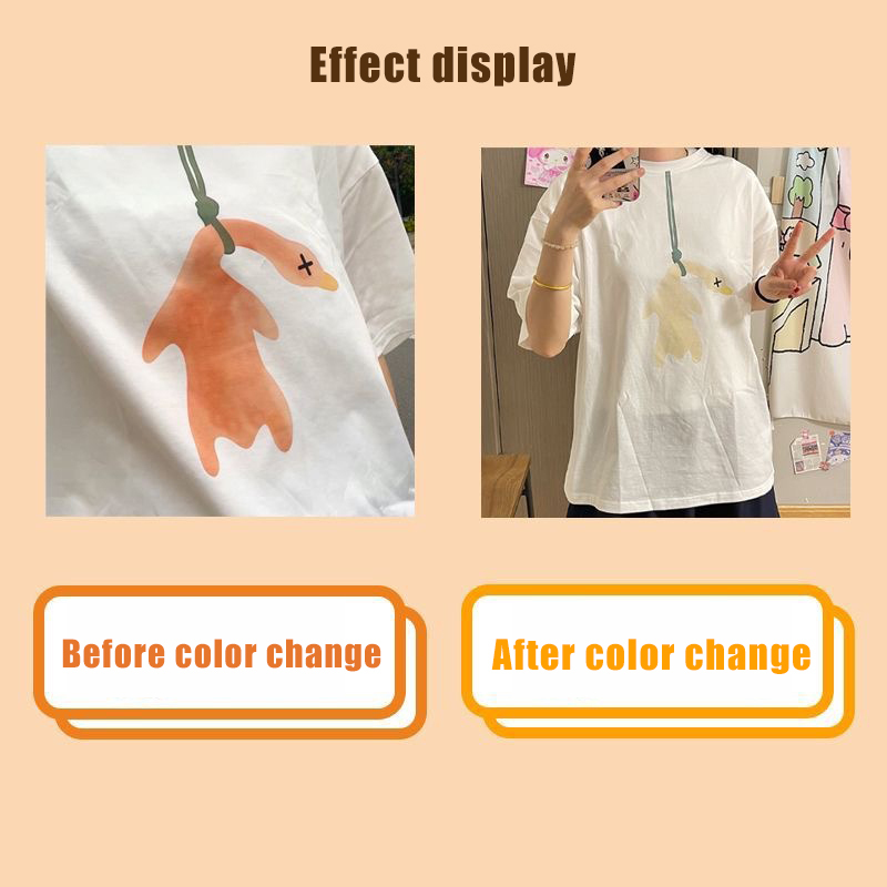 Color Changing Roast Duck Cotton Short Sleeves
