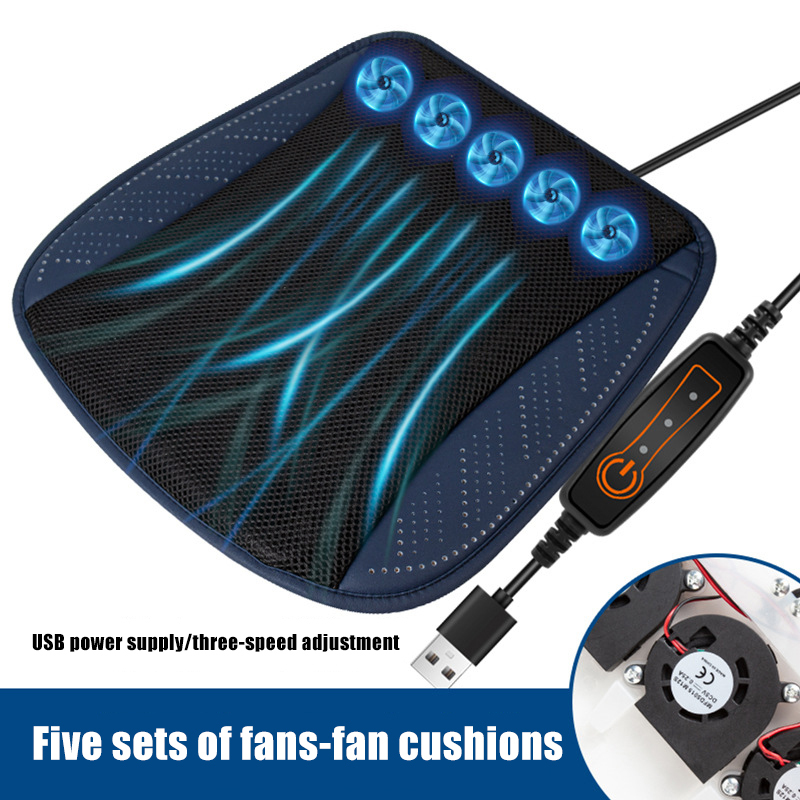 Home USB Fan Cushion Car Ice Silk Cooling Pad