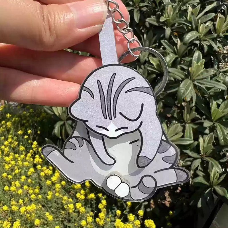Creative Pull-out Cat Keychain