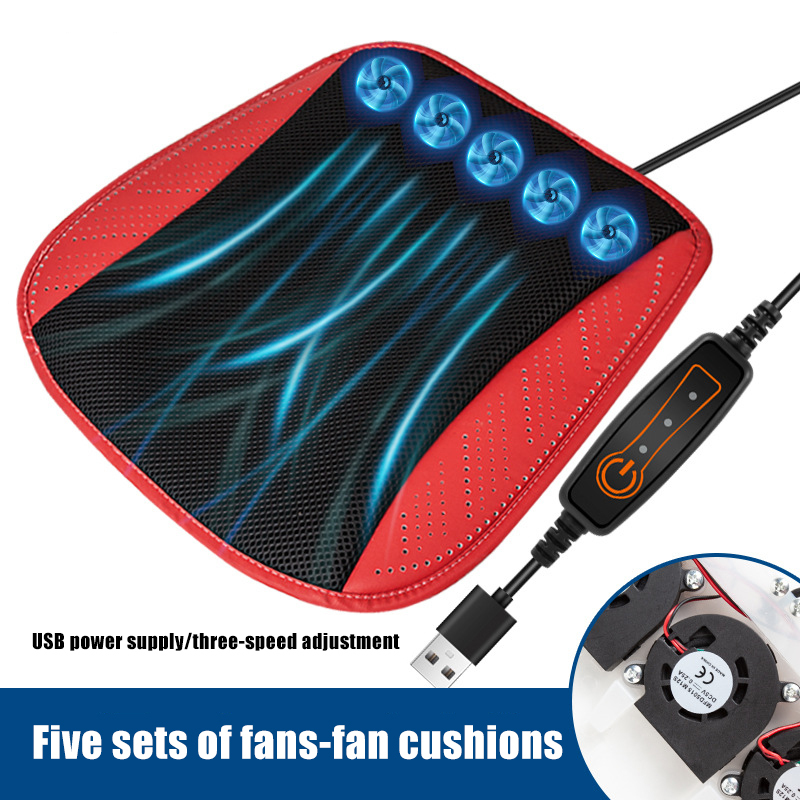 Home USB Fan Cushion Car Ice Silk Cooling Pad