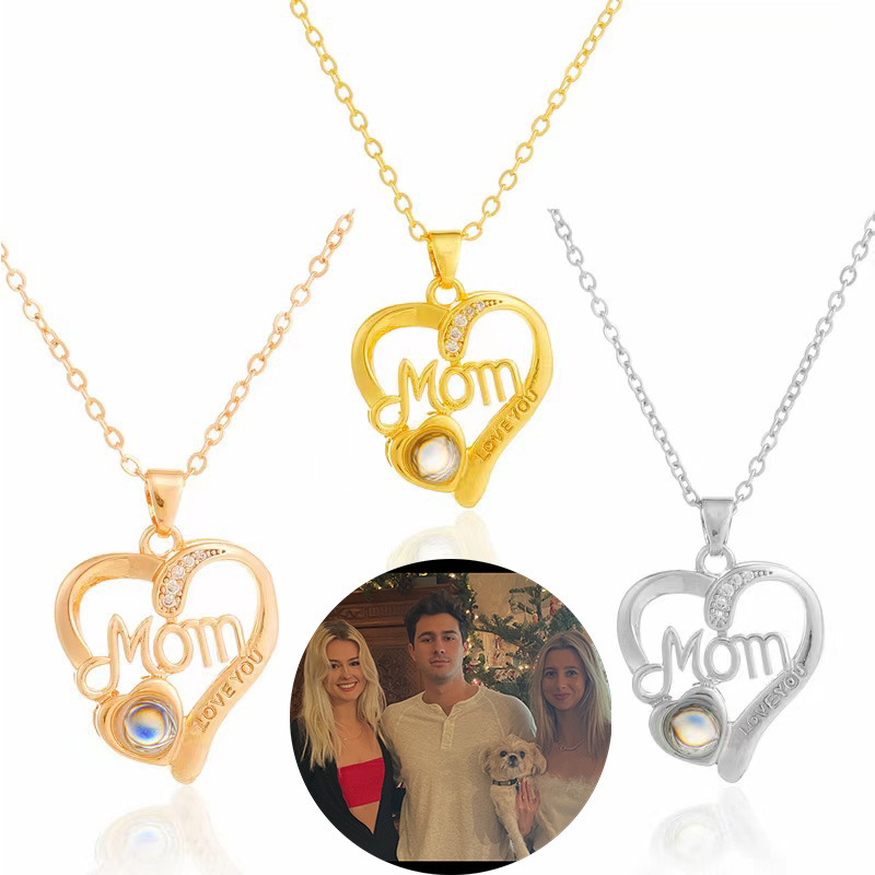 Projection necklace Mother's Day gift