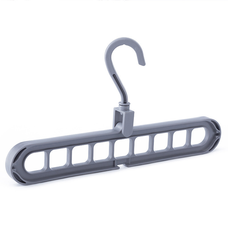 Nine hole hanger wardrobe storage hanger