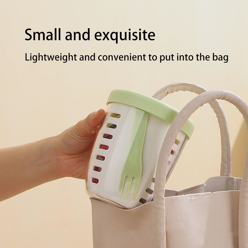 Large Capacity Storage Poke Plastic Cup Sealed Leak-proof Salad Box