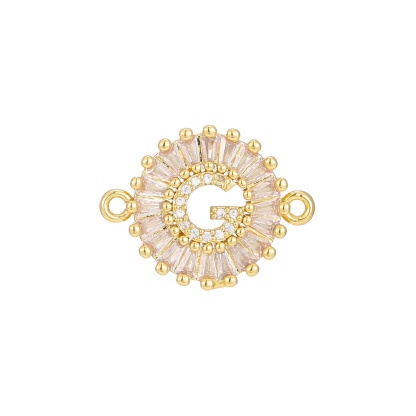 Zircon flower 26-letter bracelet