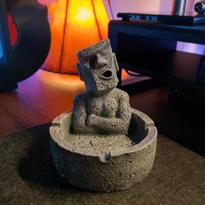 Easter Island Stone Figure Ashtray