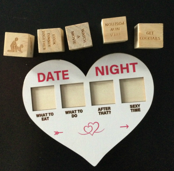 Wooden Dating Dice