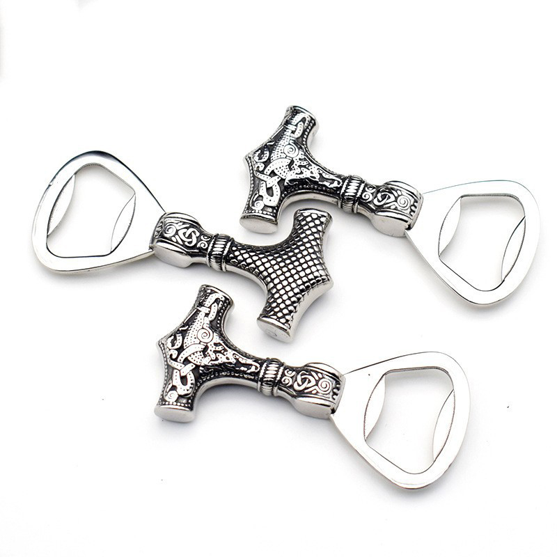 Creative retro Viking Thor's hammer lid opener