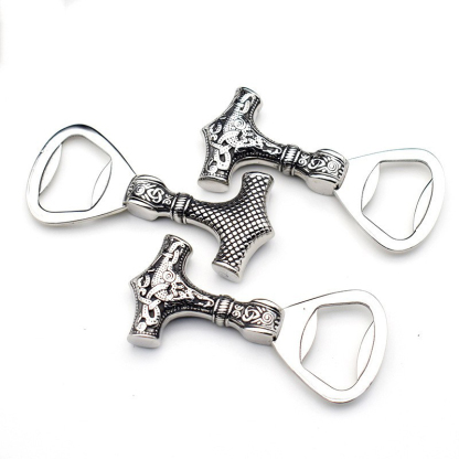 Creative retro Viking Thor's hammer lid opener