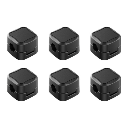 Magnetic cable organizer desktop car data cable clip fixing artifact