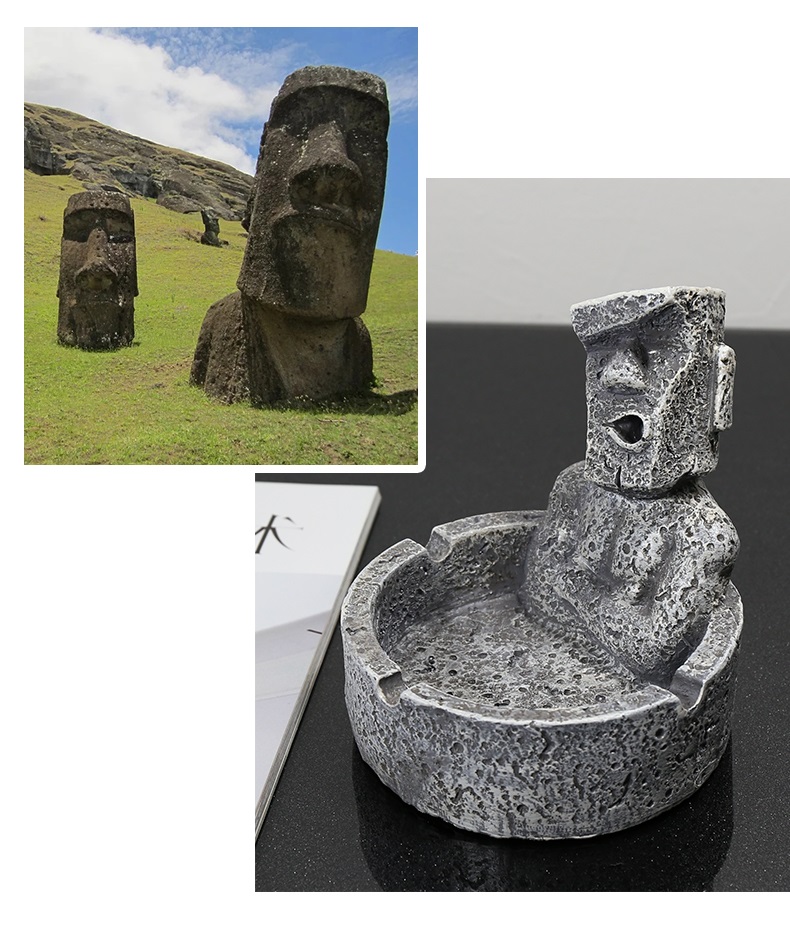 Easter Island Stone Figure Ashtray