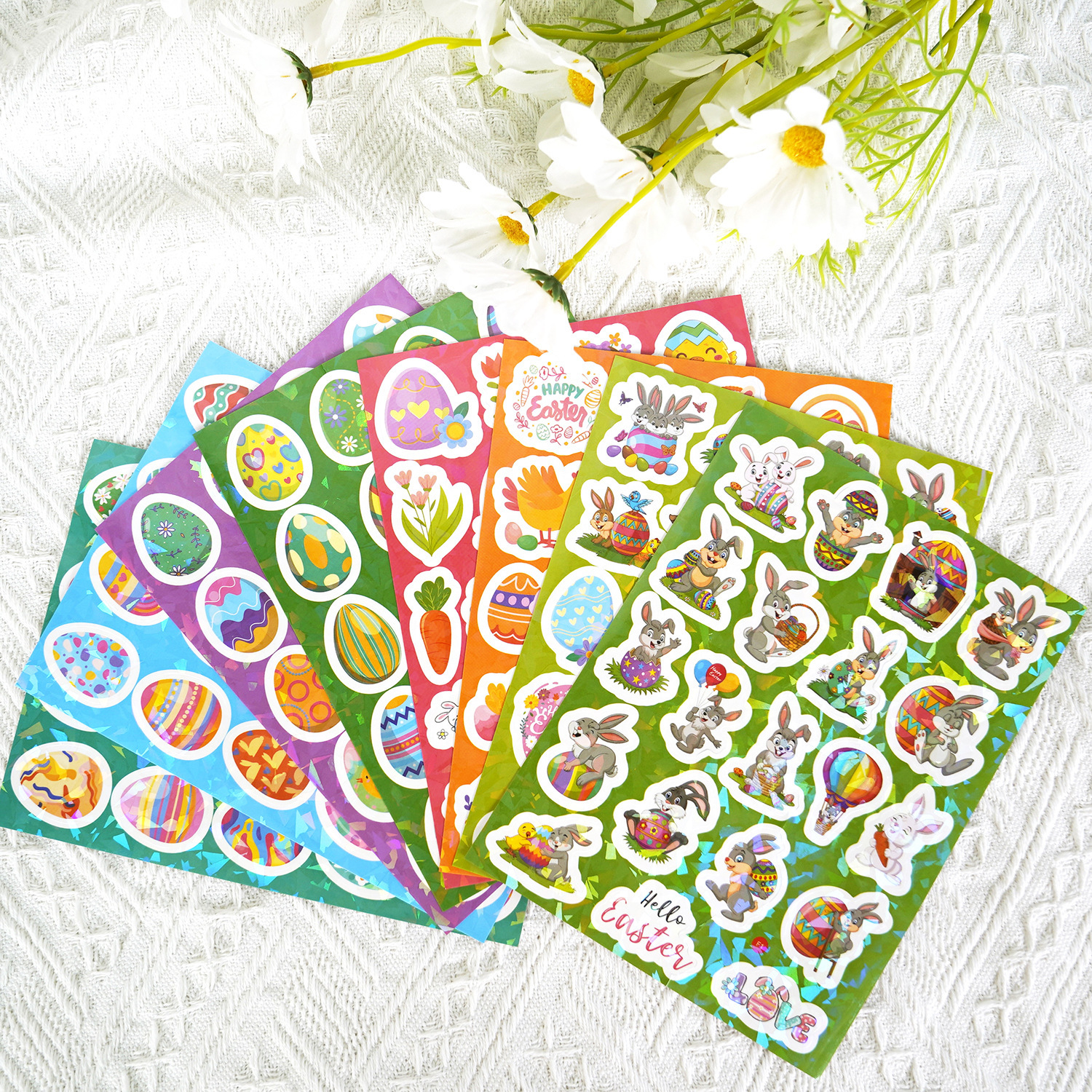 DIY Bunny Easter Egg Stickers