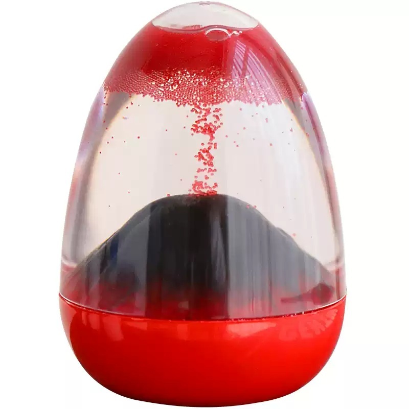 Volcanic Eruption Oil Drop Hourglass Timer
