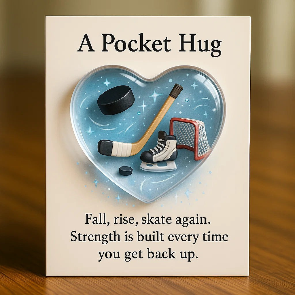 Sports-Themed Heart-Shaped Pocket Hug Cards