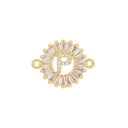 Zircon flower 26-letter bracelet