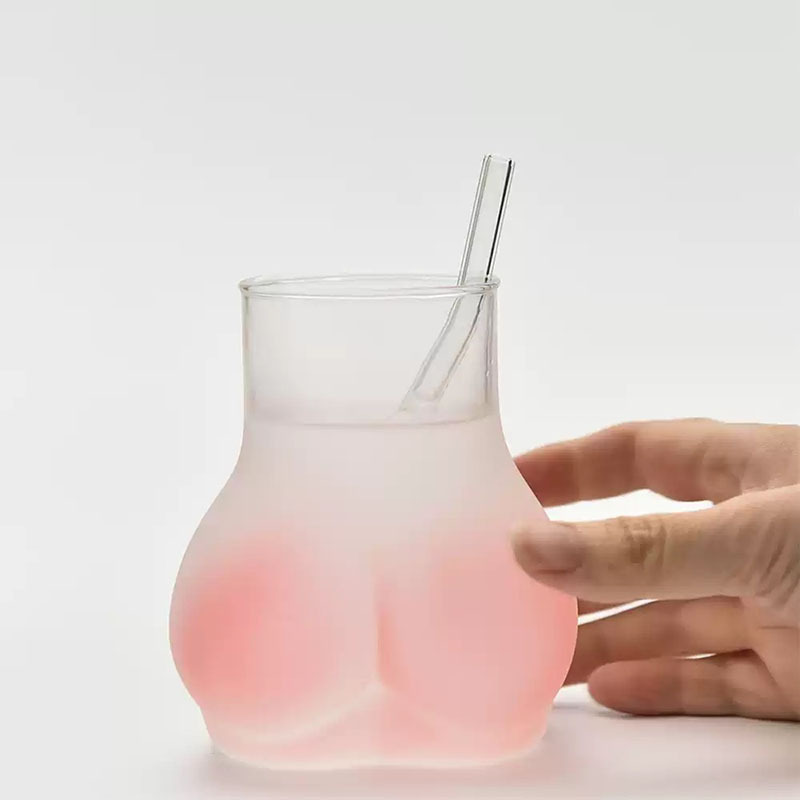 Funny sexy cute butt glass