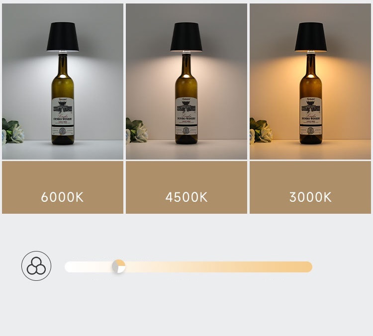 Plug-in wine bottle light