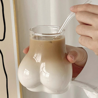 Funny sexy cute butt glass
