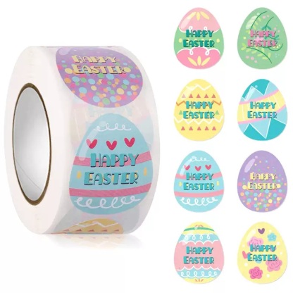 Easter Bunny Egg Stickers