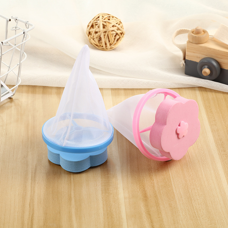Washing machine floating filter bag filter