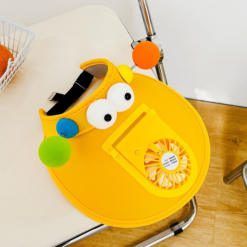 Outdoor rechargeable fan hat