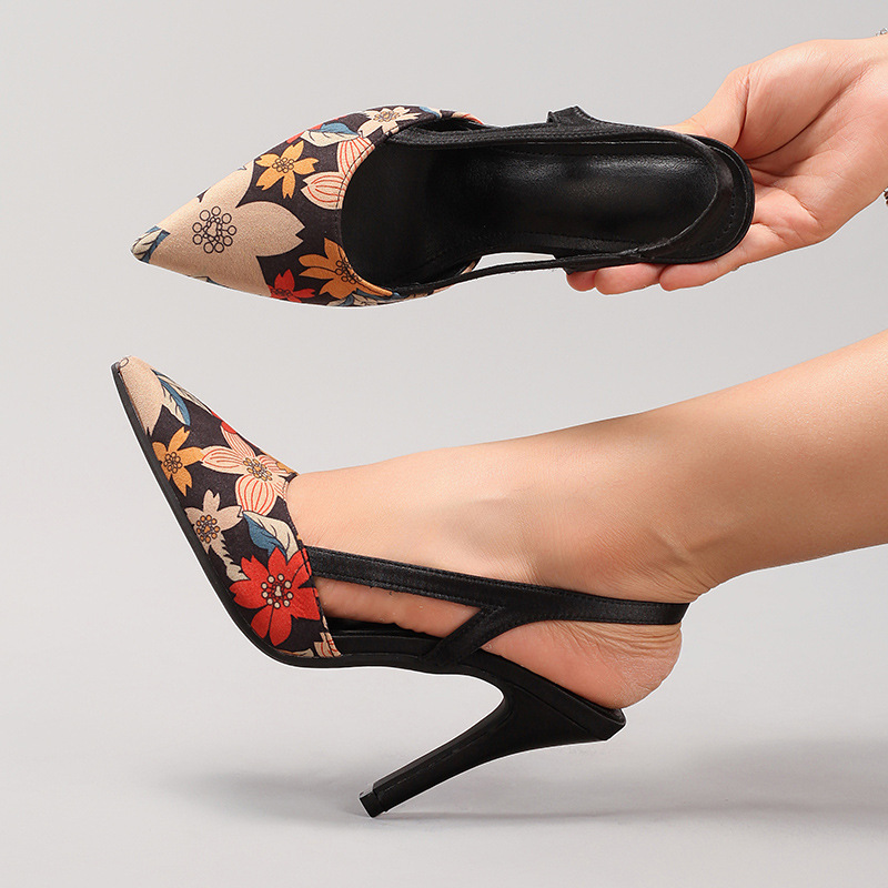 Women's printed high heels