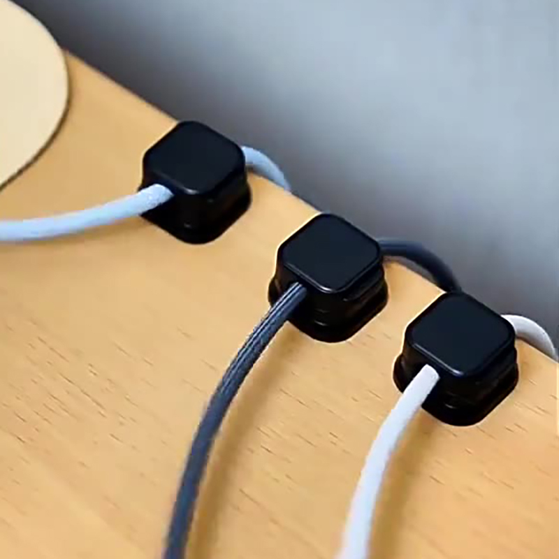 Magnetic cable organizer desktop car data cable clip fixing artifact