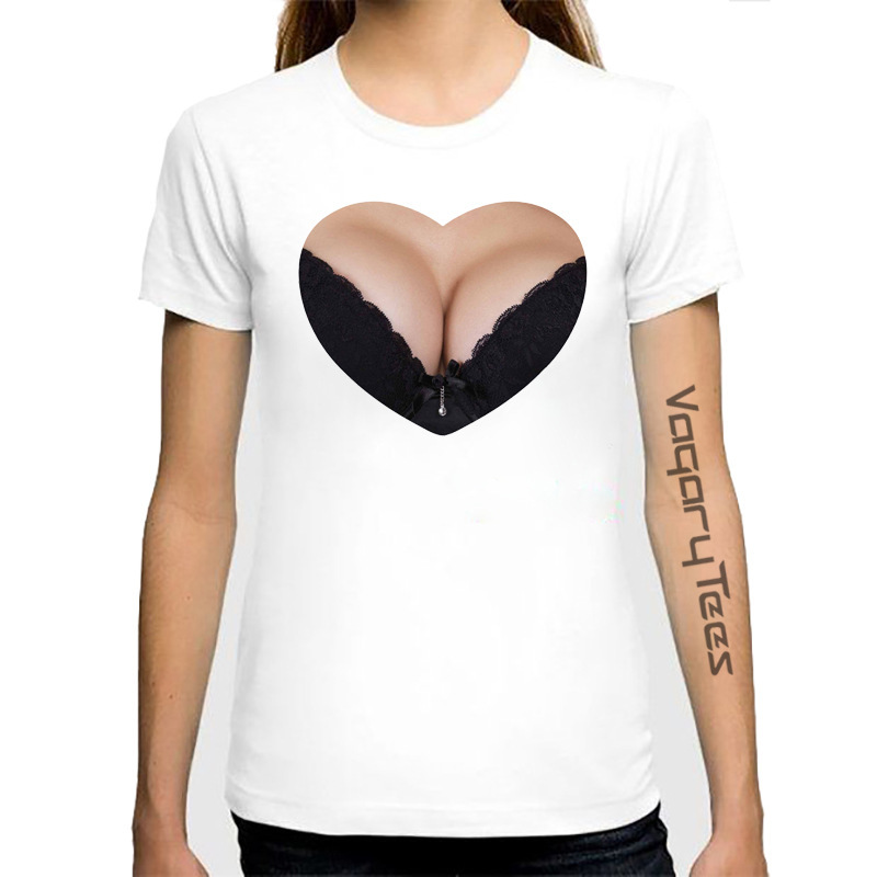 Fashionable funny design 3D printed short sleeves