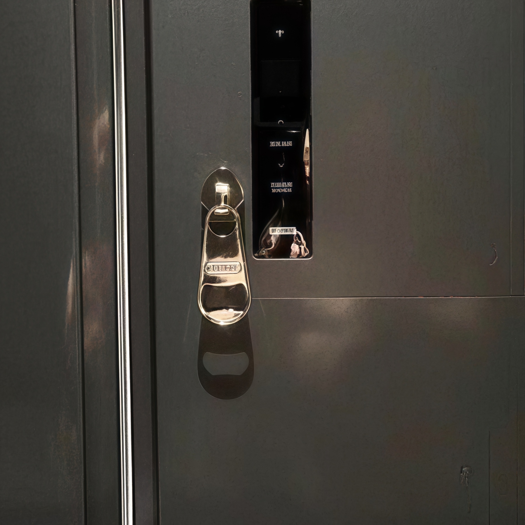 Large zipper fridge magnet bottle opener