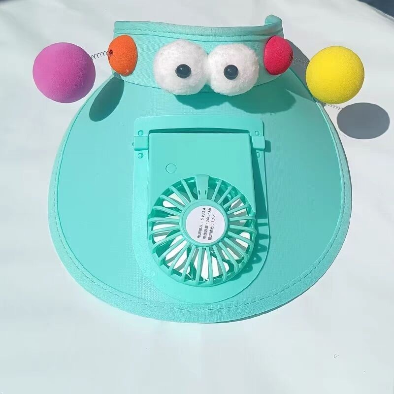 Outdoor rechargeable fan hat