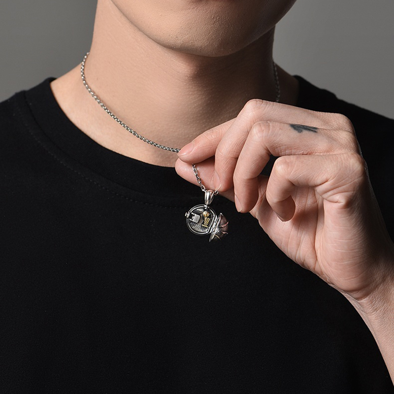 3D basketball necklace