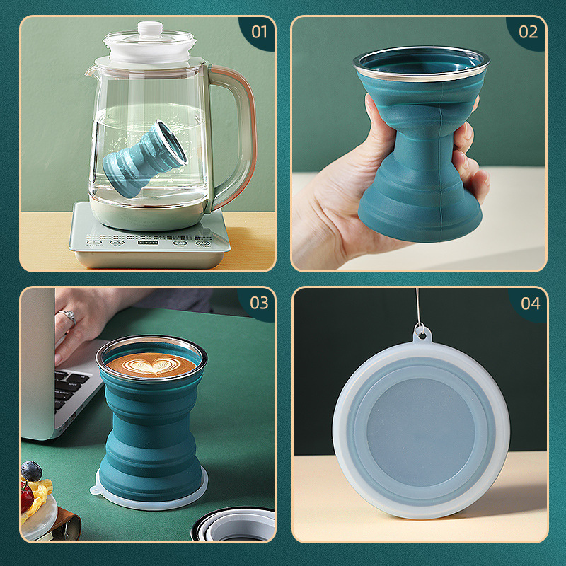 Creative mini retractable cup strap