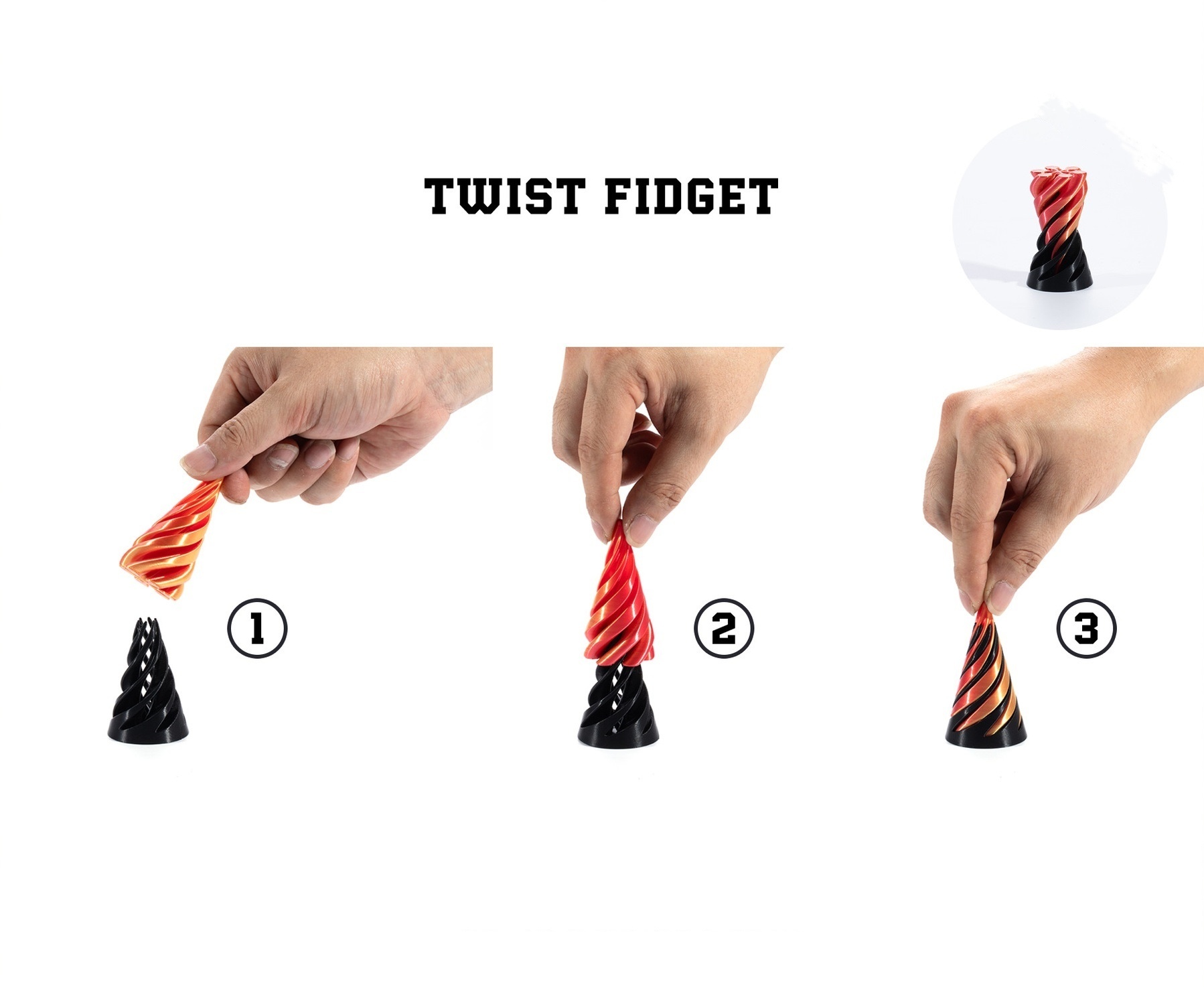 Spiral decompression toys