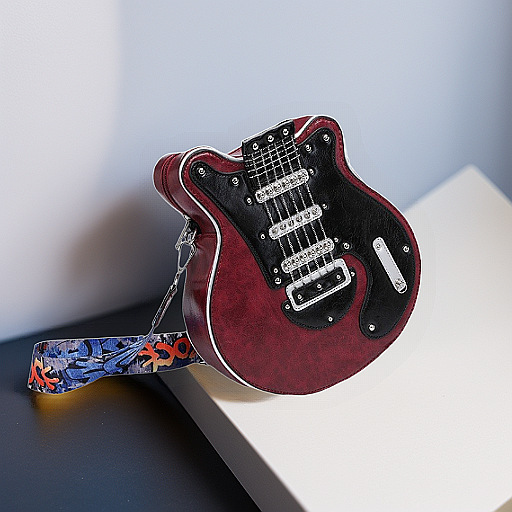 Music-Inspired Guitar Crossbody Bag