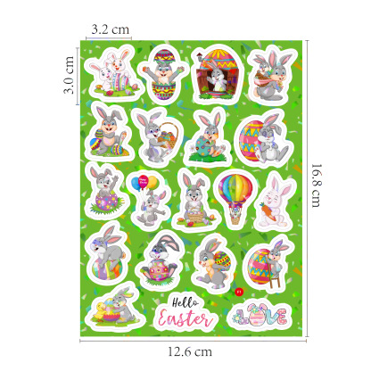 DIY Bunny Easter Egg Stickers