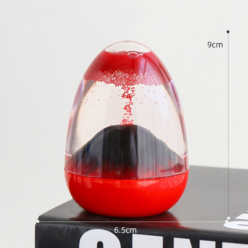 Volcanic Eruption Oil Drop Hourglass Timer