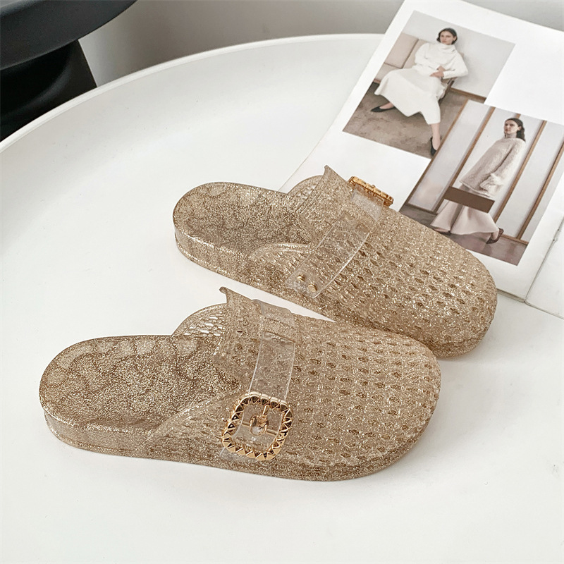 Crystal Openwork Women's Shoes