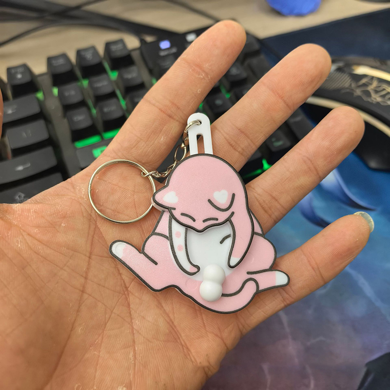 Creative Pull-out Cat Keychain