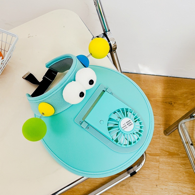 Outdoor rechargeable fan hat