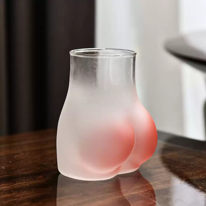 Funny sexy cute butt glass