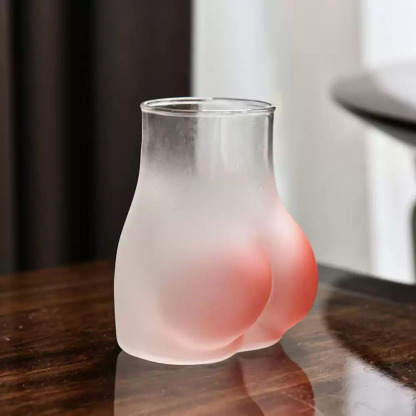 Funny sexy cute butt glass