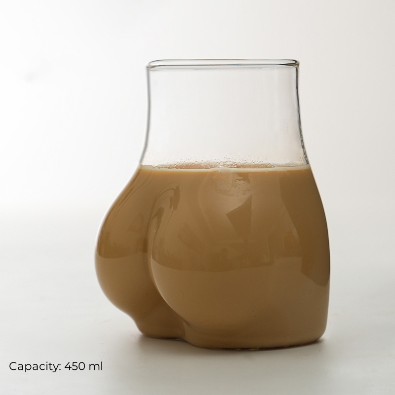 Funny sexy cute butt glass