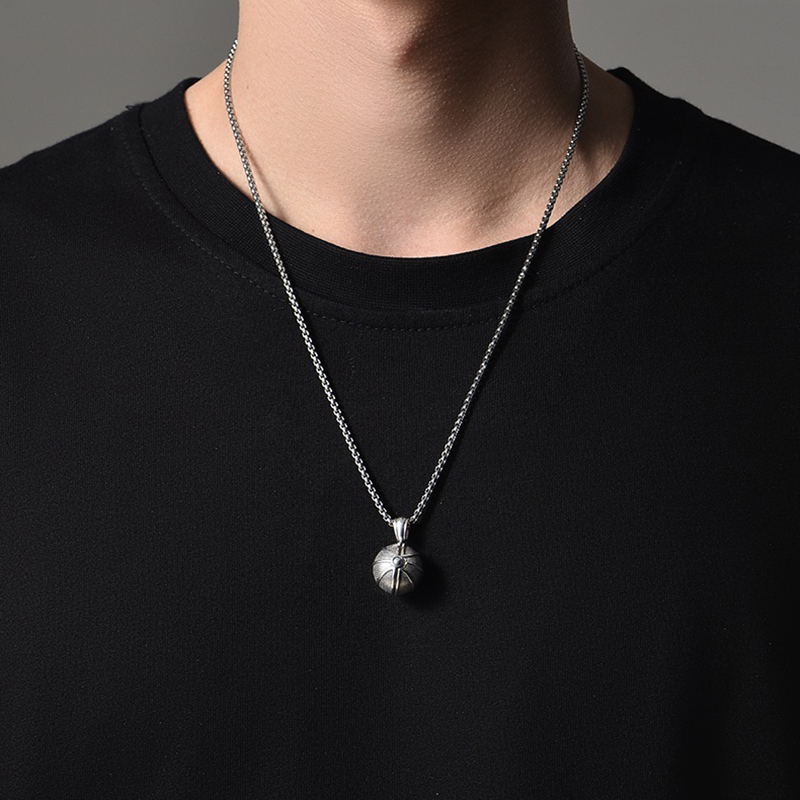 3D basketball necklace