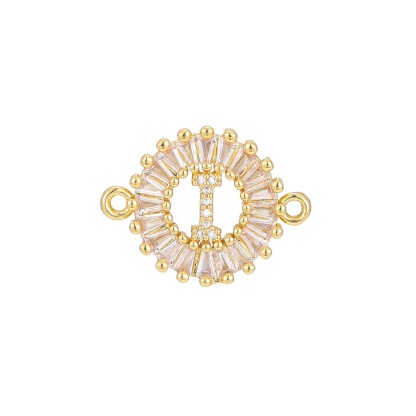 Zircon flower 26-letter bracelet