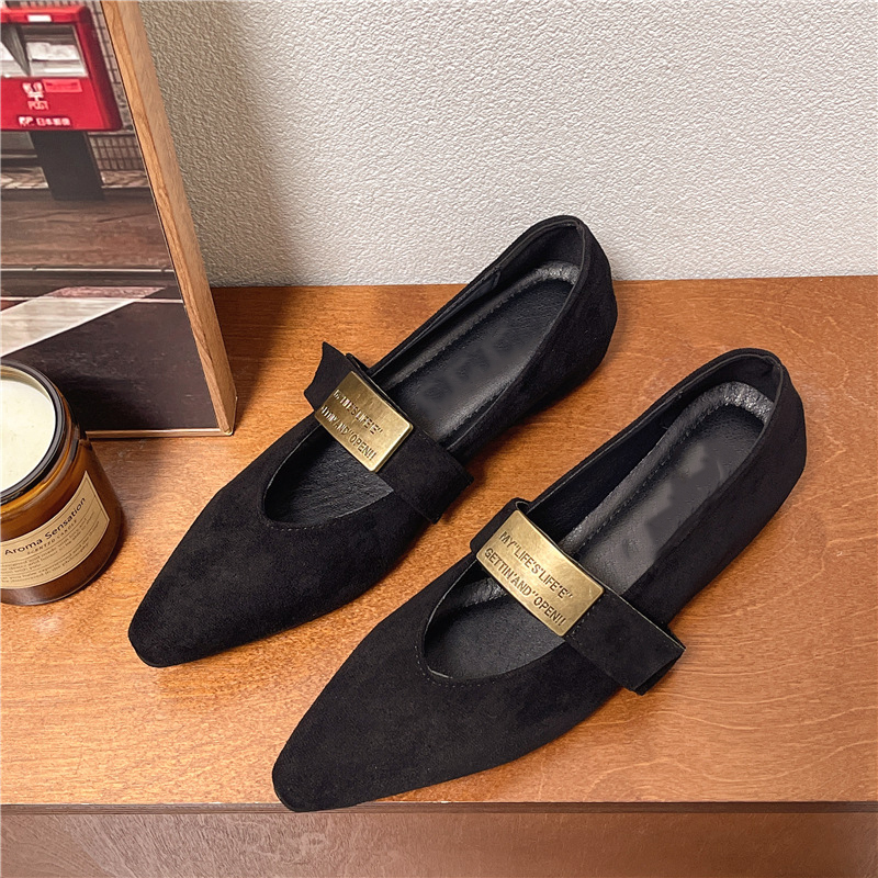 Pointed-Toe Low-Top Elegant Women's Shoes