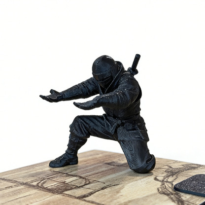 3D printed ninja figurine