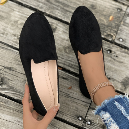 Women's flat suede shoes